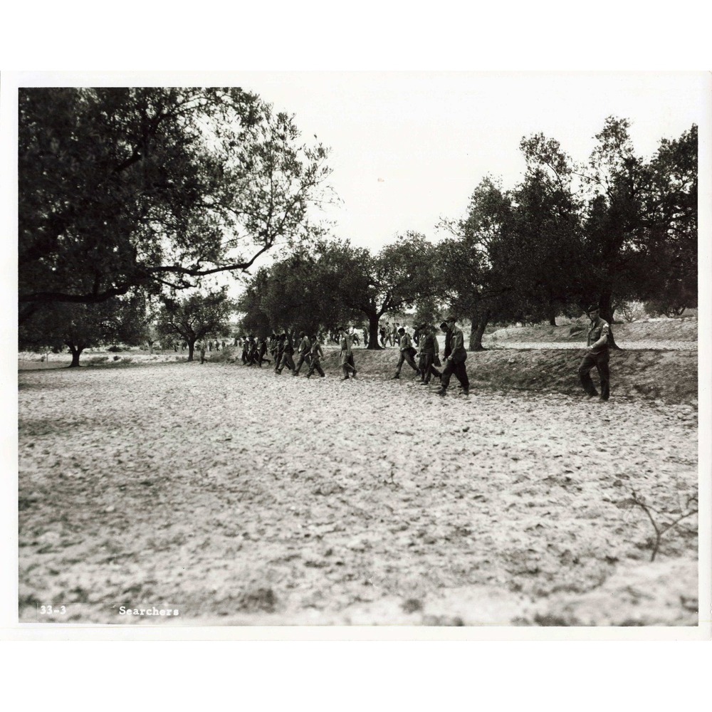 Vintage Searchers Military Soldiers Olive Grove Black White Press Photo 33-3